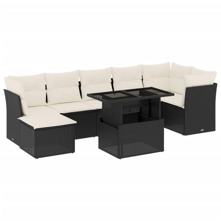 Ensemble de canapés de jardin rotin synthétique