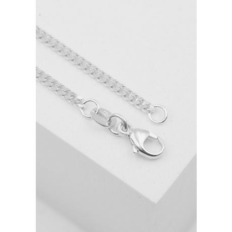 MUAU Schmuck  Collier Panzer Weissgold 750, 2.1mm, 45cm 