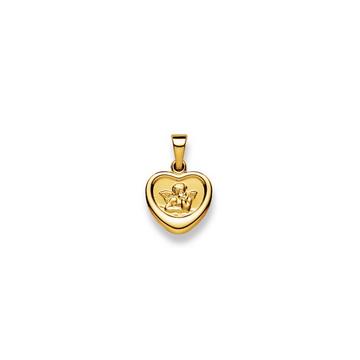 Pendentif ange en or jaune 750, 19x12mm