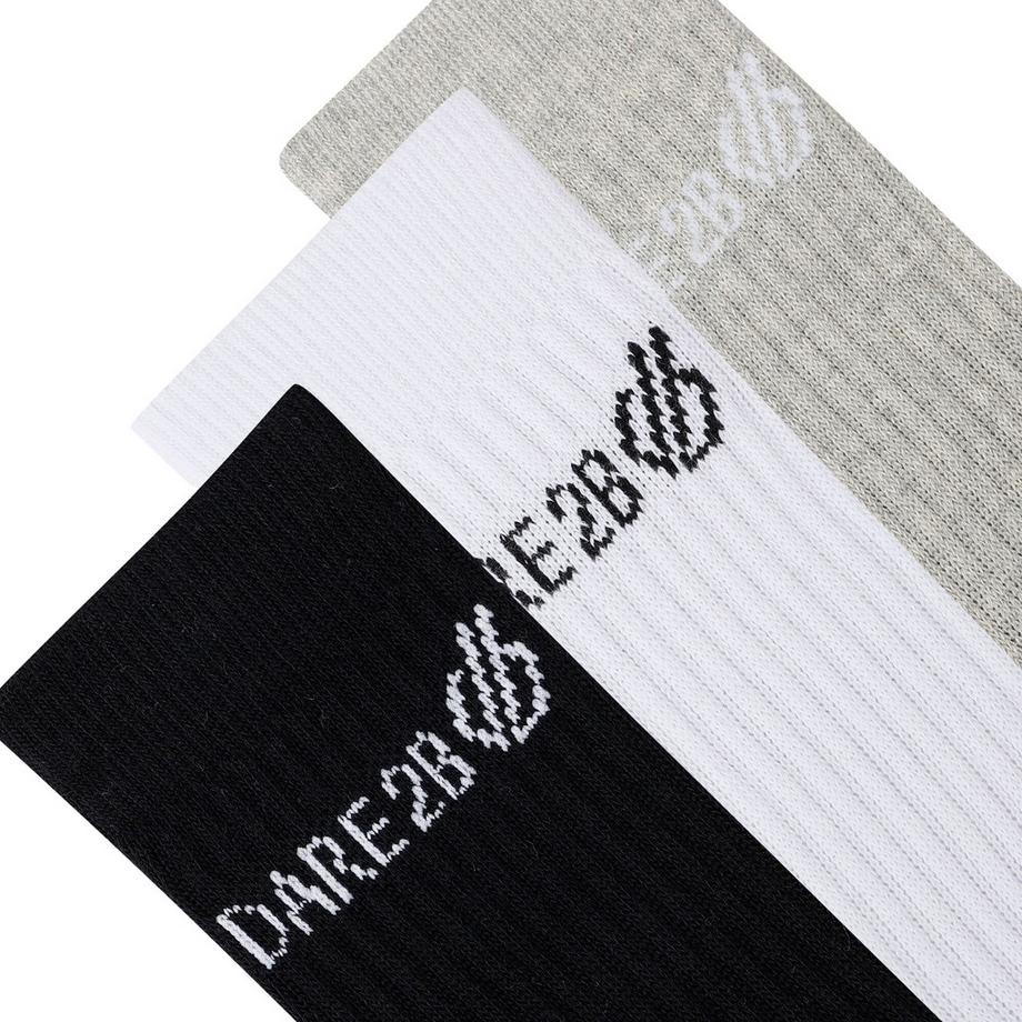 Dare 2B  Lot De 3 Paires De Chaussettes Avec Logo Contrasté (Pack de trois) 
