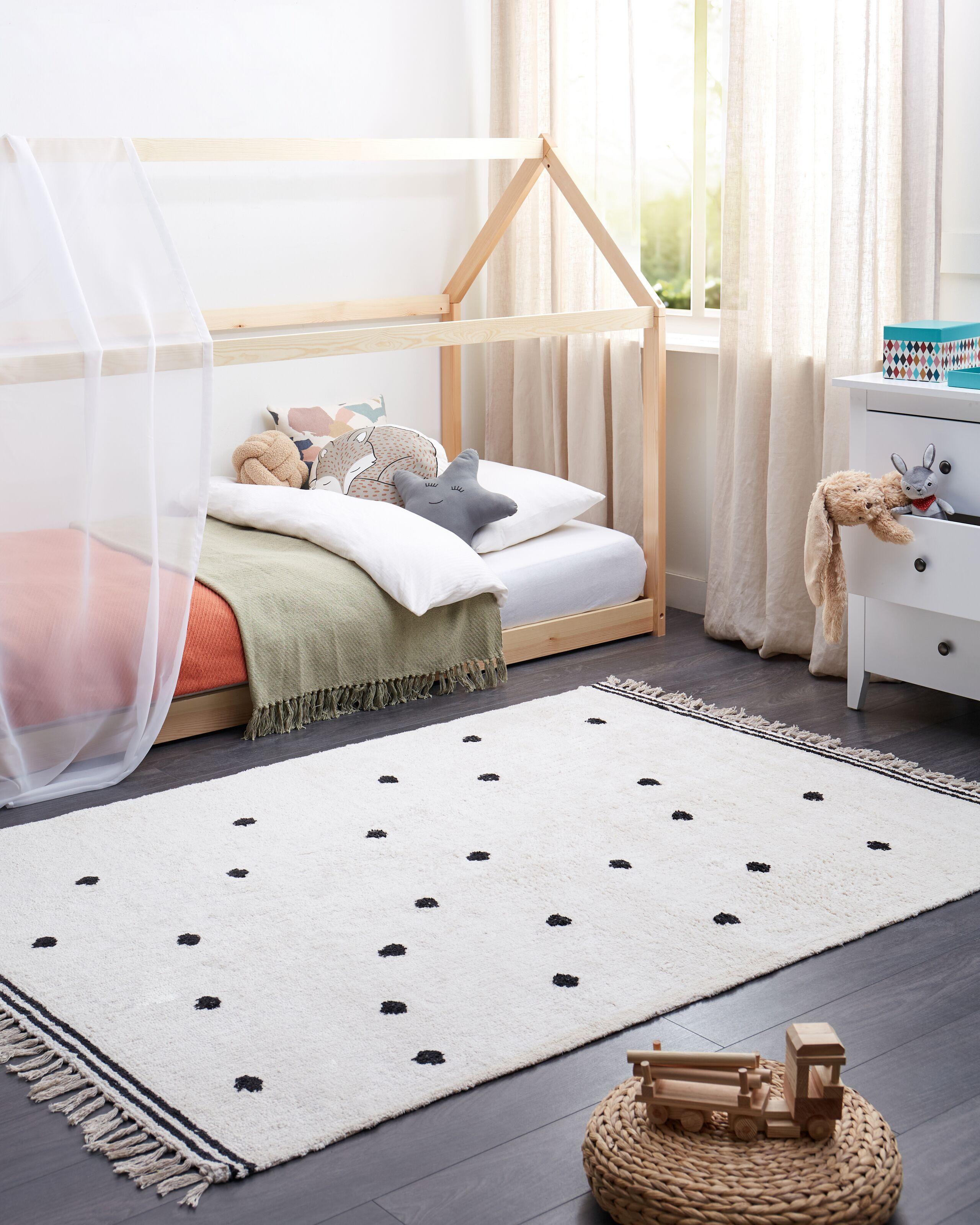 Beliani Tapis enfant en Coton Boho LAZA  