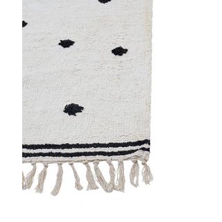 Beliani Teppich aus Baumwolle Modern LAZA  