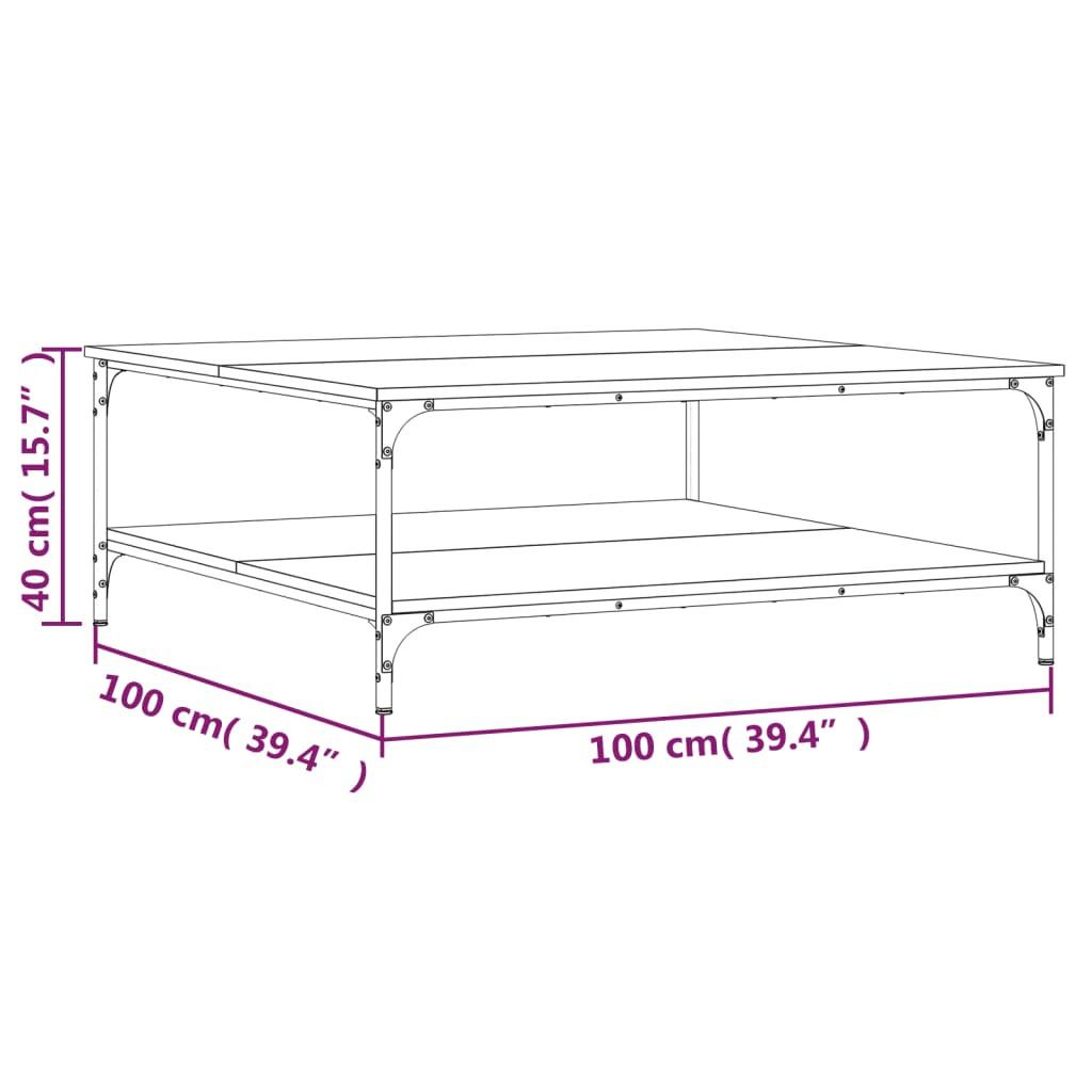 VidaXL Table basse bois d'ingénierie  