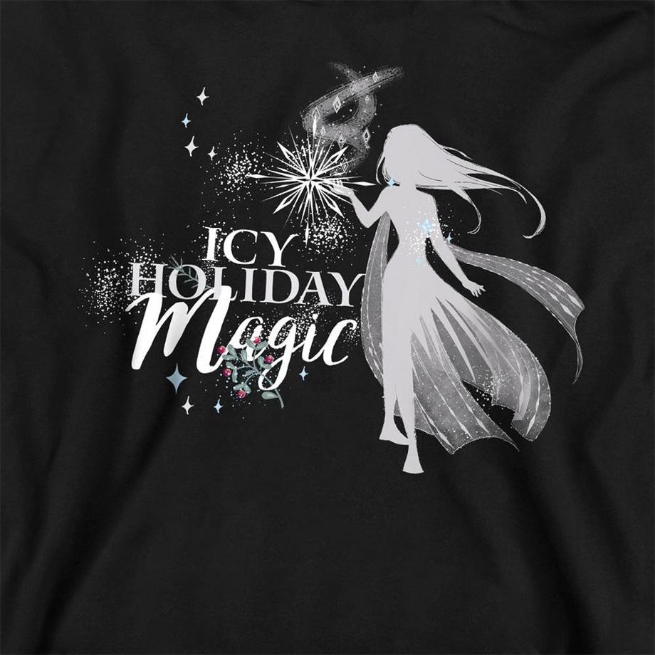 FROZEN  Sweat À Capuche Noël Motif Elsa Icy Holiday Magic 