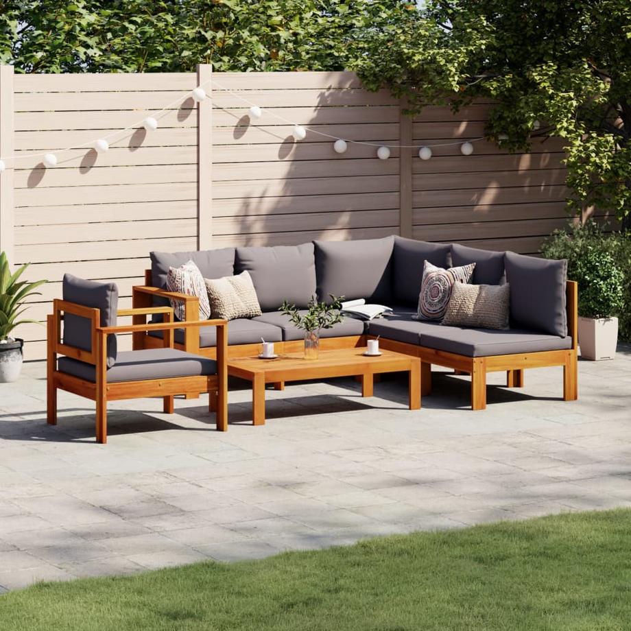 VidaXL set salotto da giardino Legno  