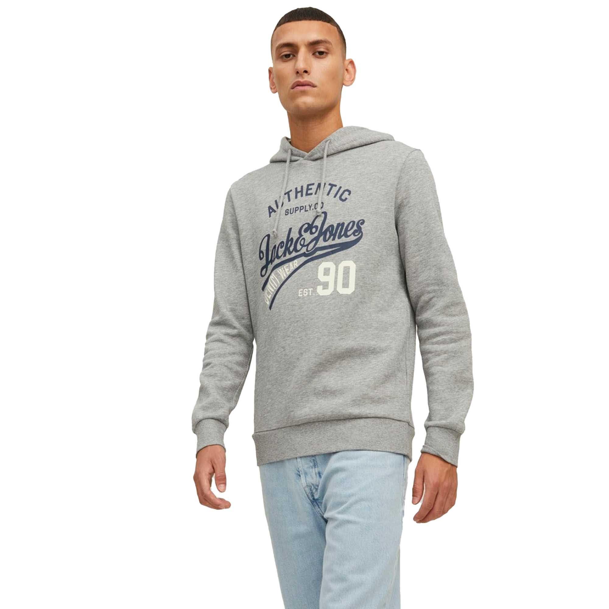 JACK & JONES  Felpa  Vestibilità confortevole-JJETHAN SWEAT HOOD 