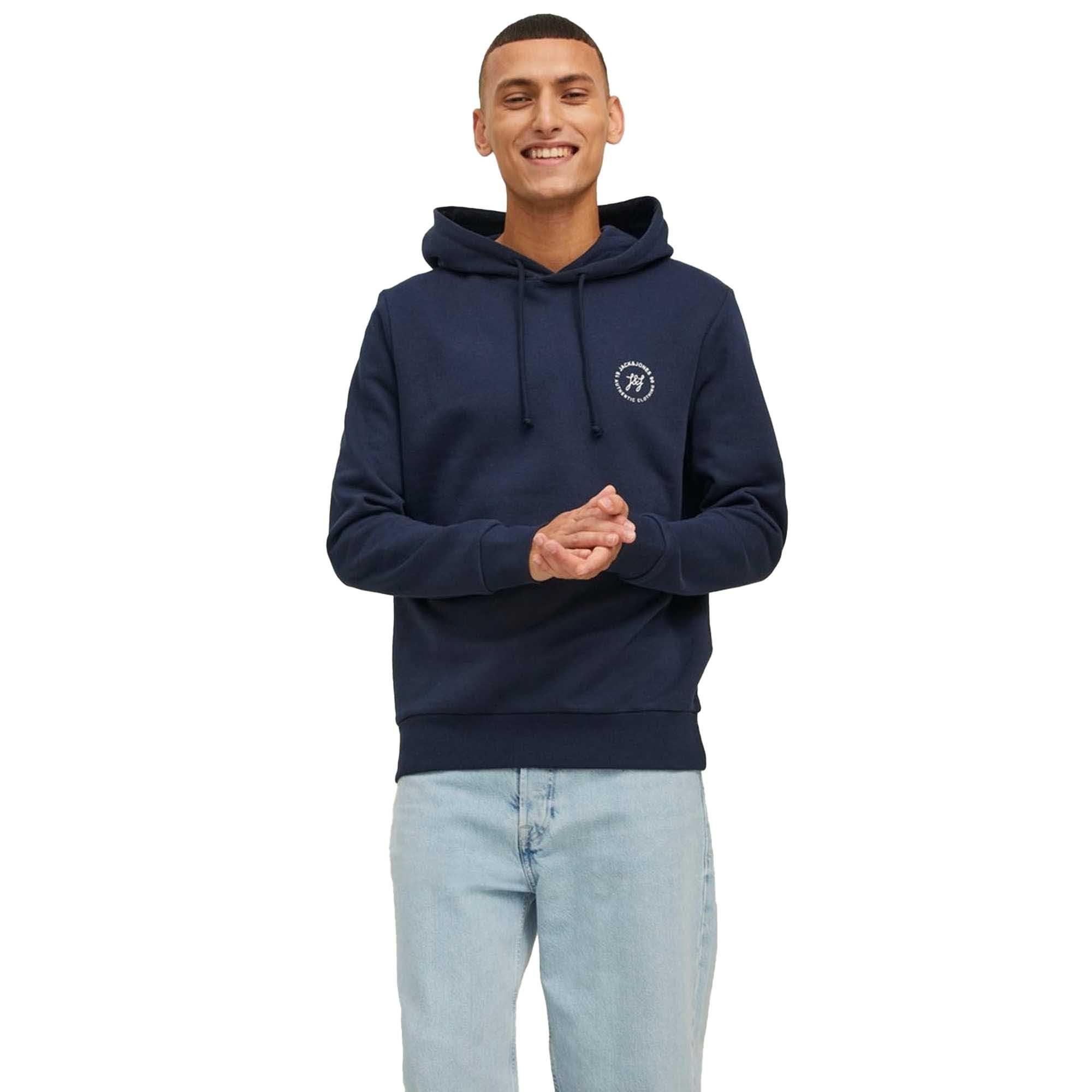 JACK & JONES  Felpa  Vestibilità confortevole-JJETHAN SWEAT HOOD 