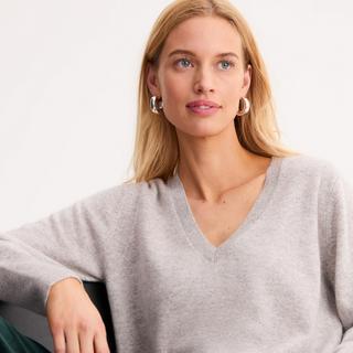 La Redoute Collections Pull Cachemire Col V Maille Fine  