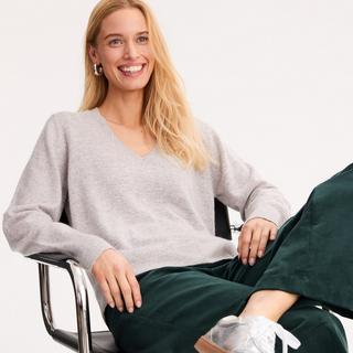 La Redoute Collections Pull Cachemire Col V Maille Fine  