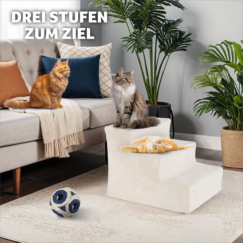 Tectake  Escalier pour animaux domestiques PAW PATH 37 x 45 x 34,5 cm 