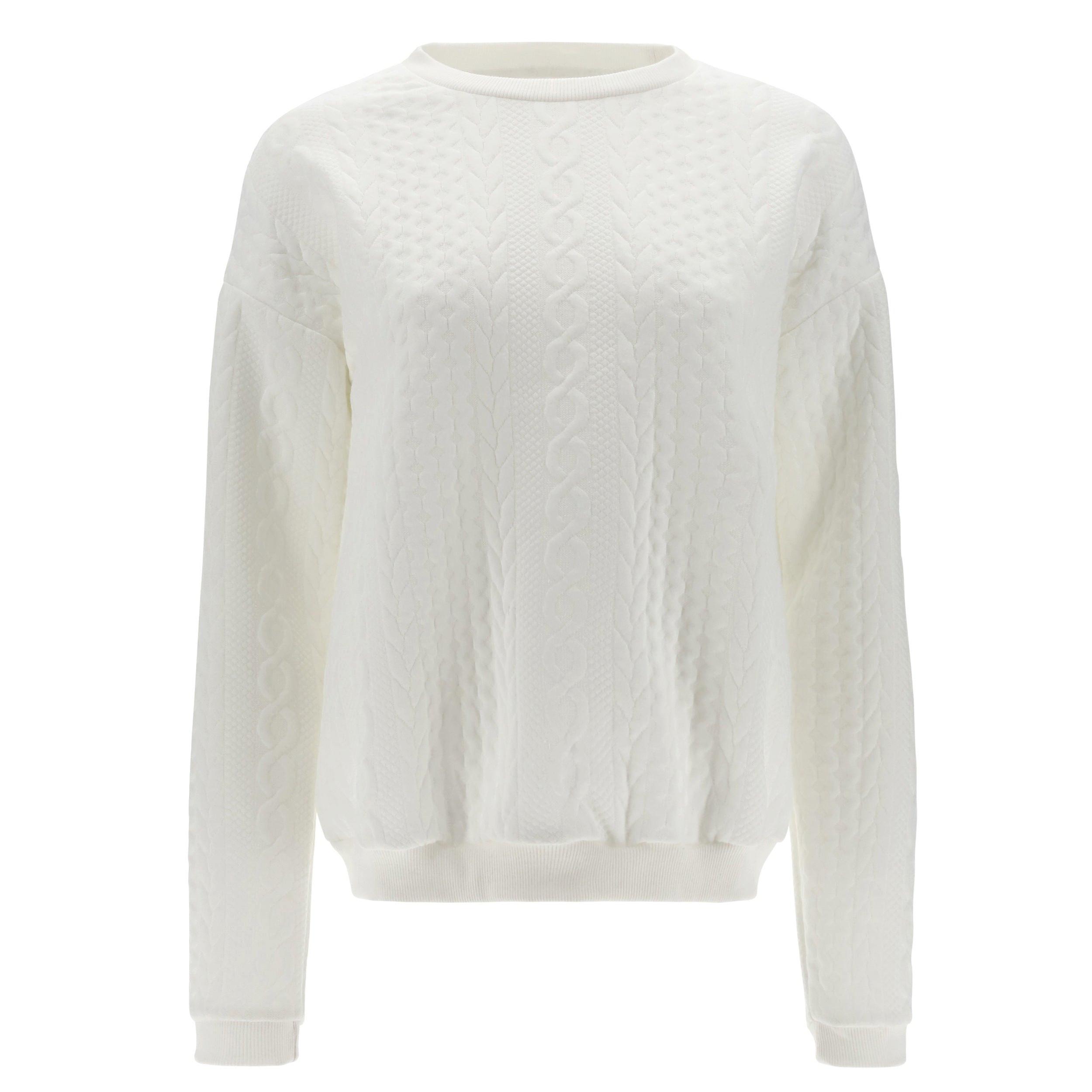 FREDDY Rundhals Cable Knit Sweatshirt  