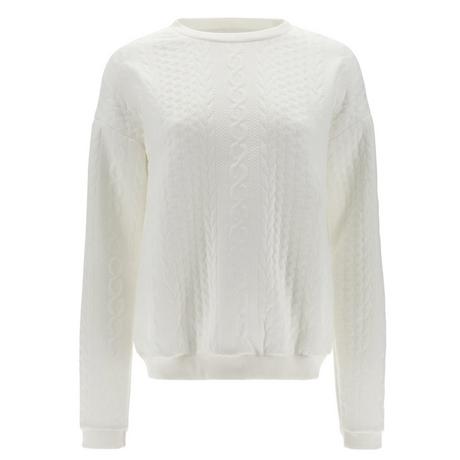 FREDDY Rundhals Cable Knit Sweatshirt  