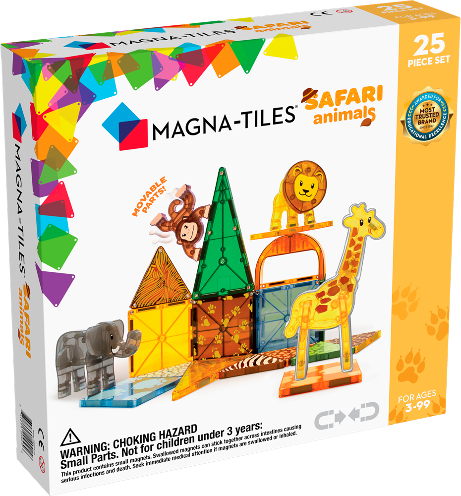 Magna-Tiles  Safari-Tiere Set (25Teile) 