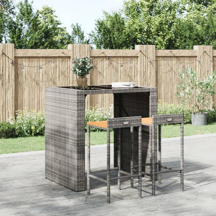 VidaXL Barhocker poly-rattan  