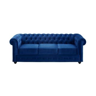 Vente-unique 3SitzerSofa CHESTERFIELD Samt  