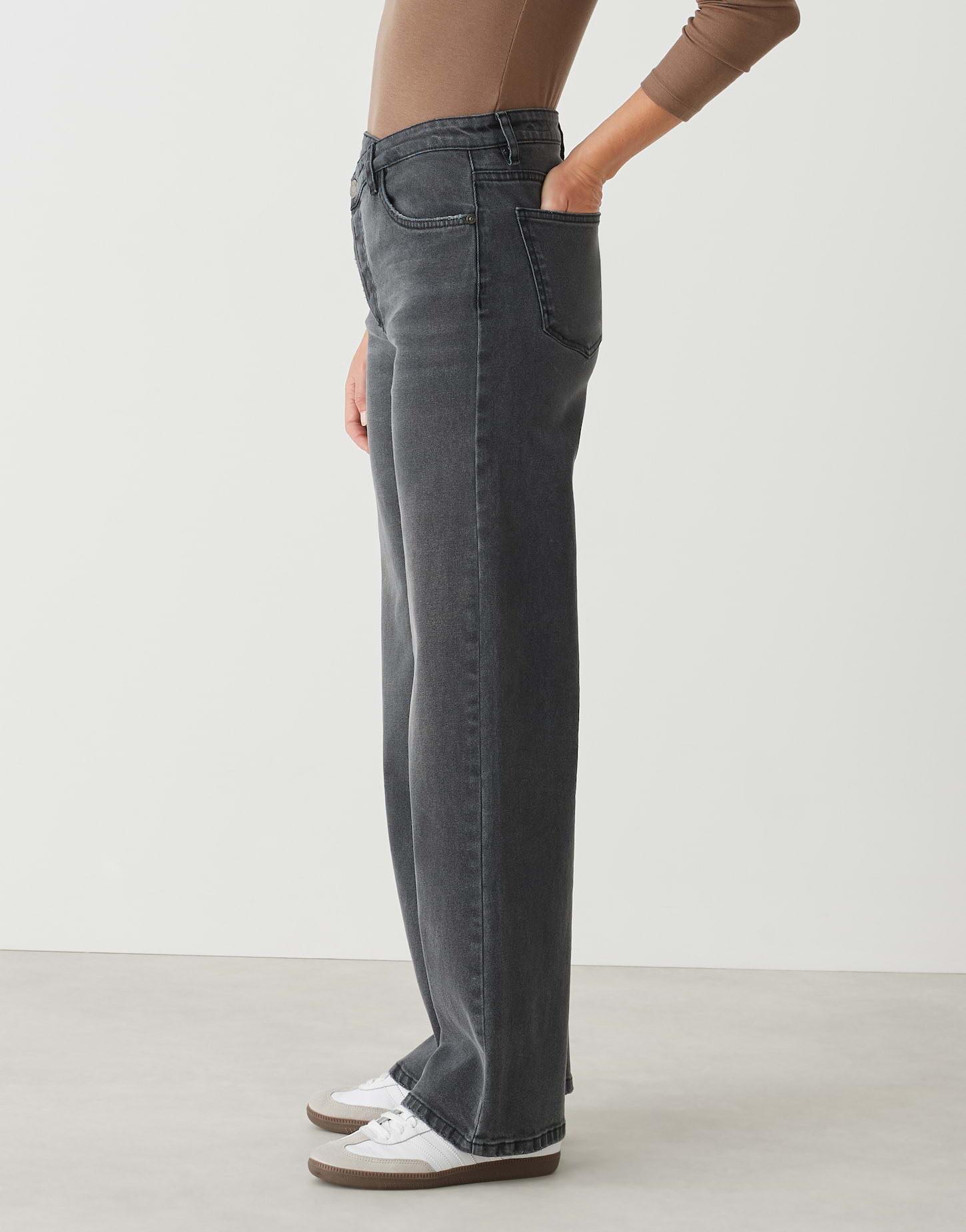 OPUS  Wide Leg Jeans Marli crisscross 