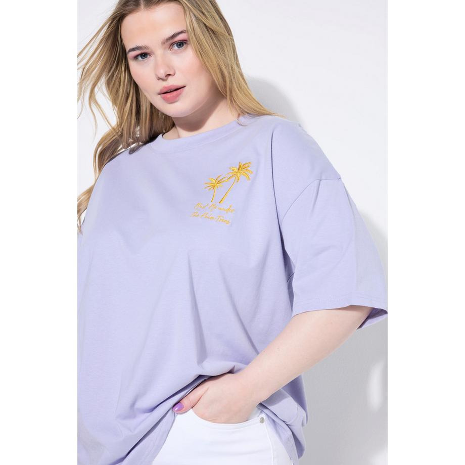 Studio Untold T-shirt Oversize Ricamo Palme  