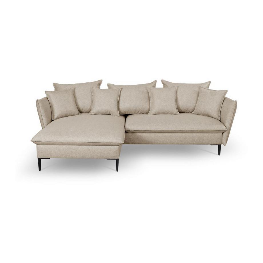 PASCAL MORABITO Canapé d'angle conible en tissu LAZARE de PASCAL MORABITO Angle gauche  