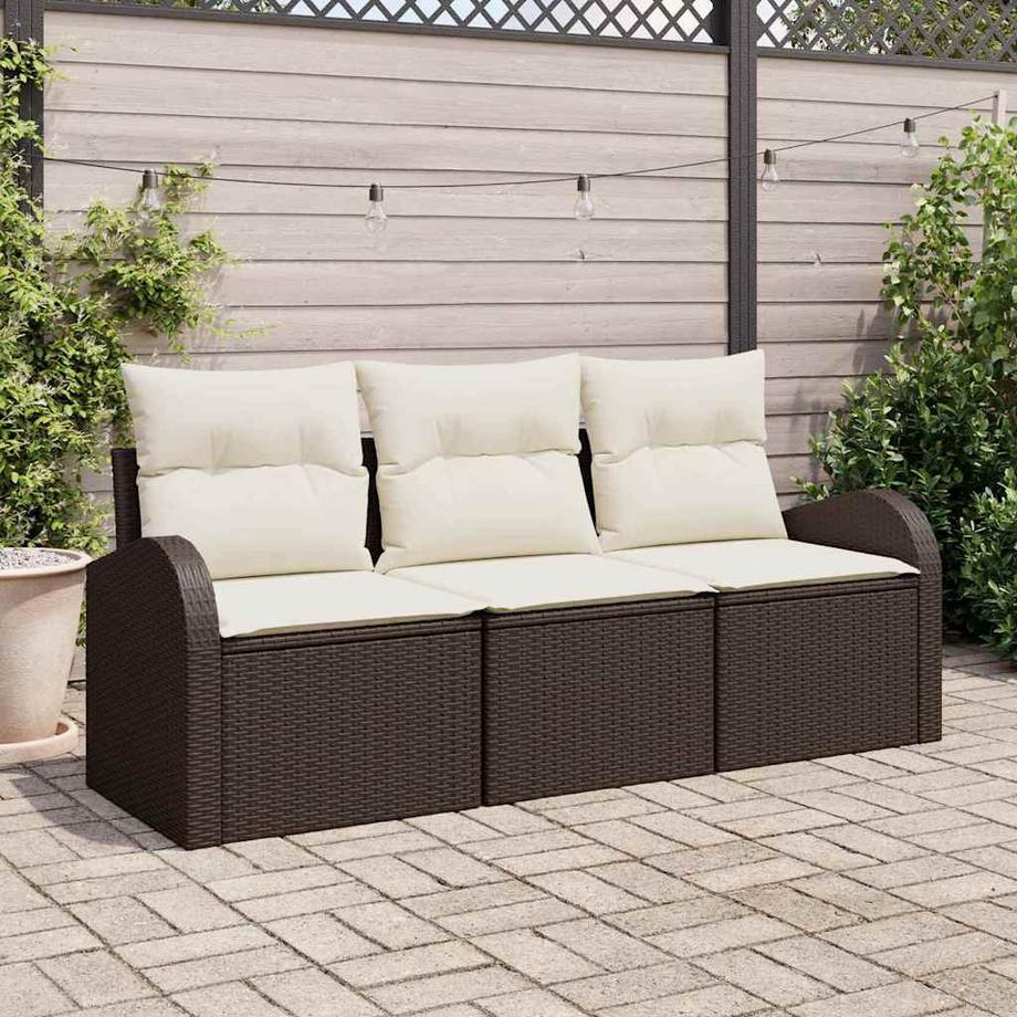 VidaXL Ensemble de canapés d'extérieur poly rattan  