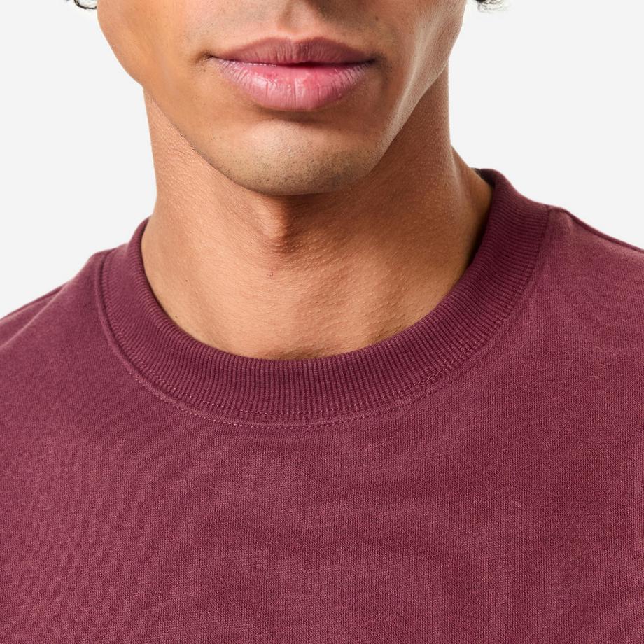 DOMYOS Basic Warmes Baumwoll-Sweatshirt  