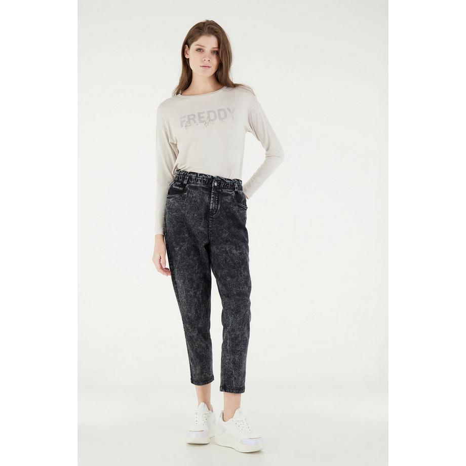 FREDDY Black Classic 7/8 Skinny Fit Jeans  