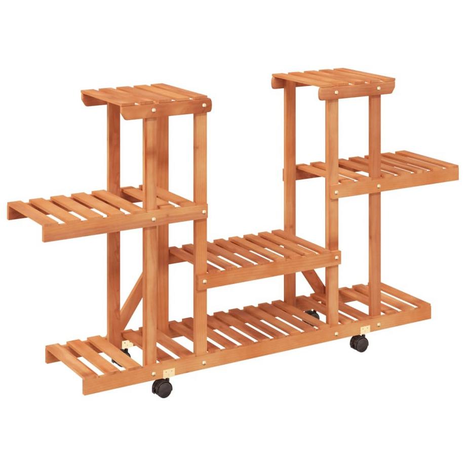 portafiori con ruote Legno