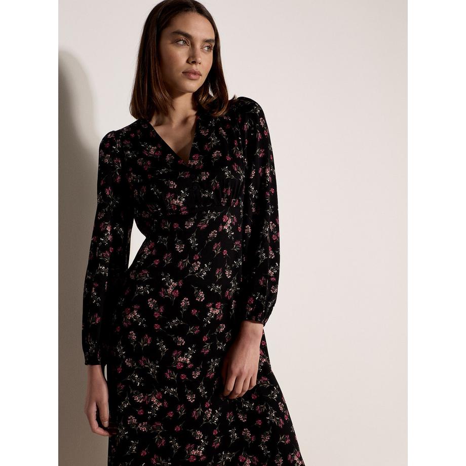 APRICOT Midi-Kleid mit Blumenprint  