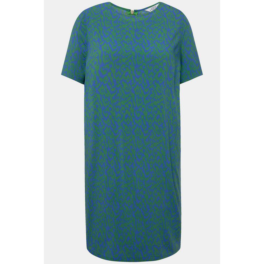 Studio Untold Minikleid Loose Shape Print Rundhals Halbarm  