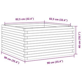 VidaXL fioriera da giardino Legno di pino  