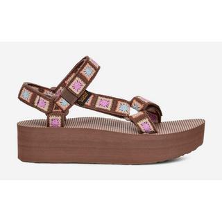 TEVA  häkelsandalen damen flatform universal 