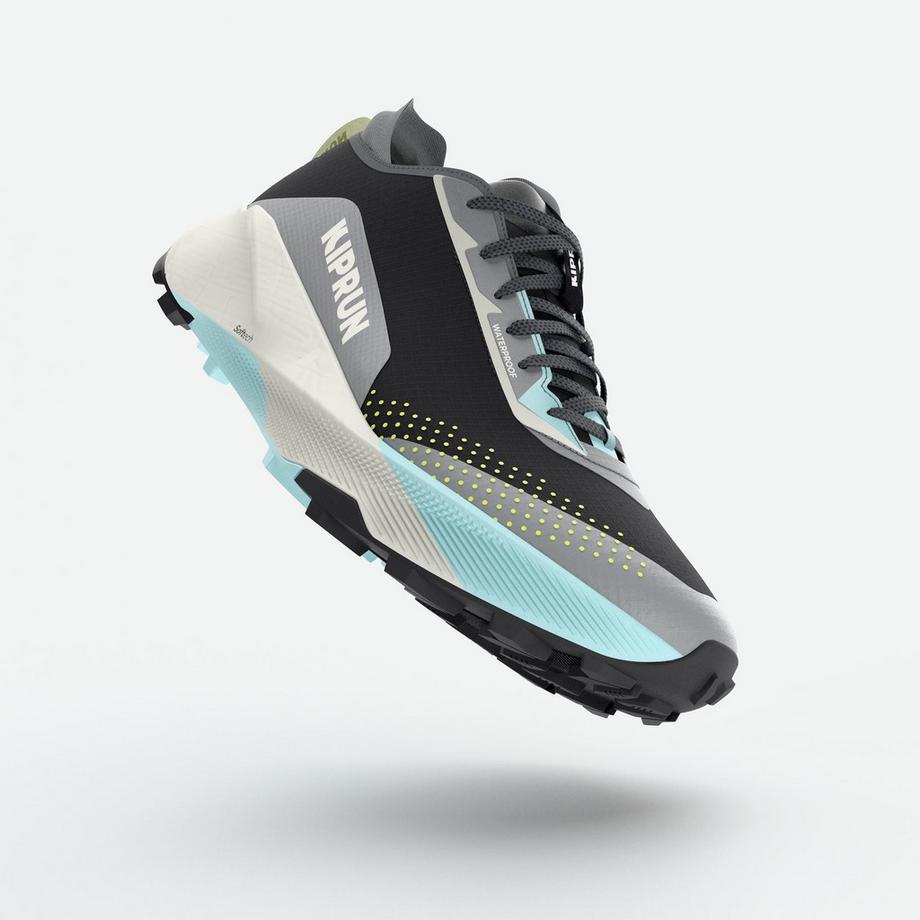 KIPRUN Wasserdichte Trailrunning Schuhe Wasserdichte Trailrunning-Schuhe , Kiprun Kipsummit WP, Schwarz/Blau 