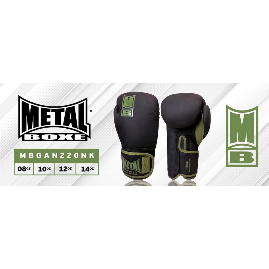 METALBOXE  Ideal for your box training, this gloves will protect your hands with his high tech inner foam, the velcro closure ensure a strong fit all over your boxing training. 