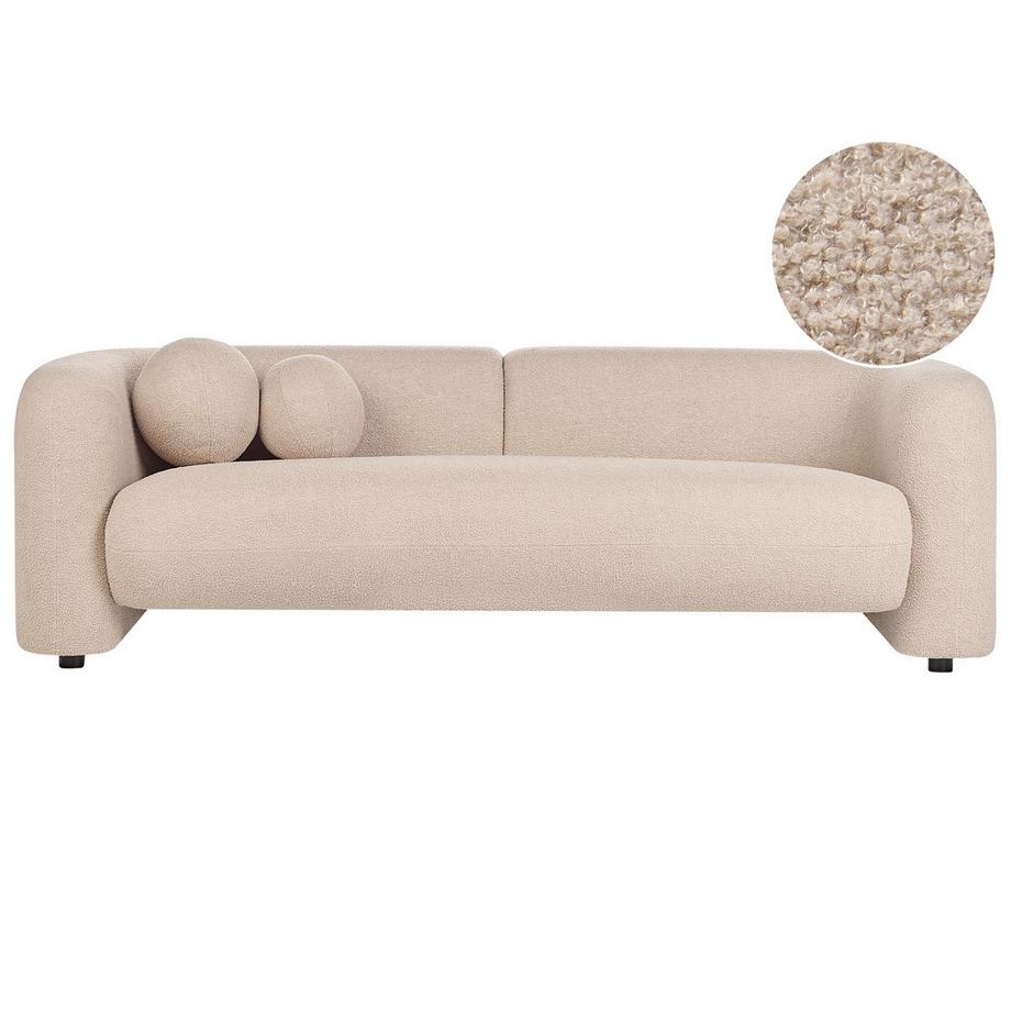 3 Sitzer Sofa aus Bouclé Minimalistisch LEIREN