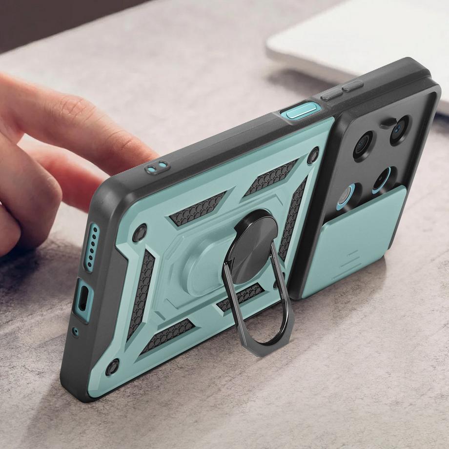 Avizar  Coque Xiaomi Redmi Note 13 5G Bague Vert 