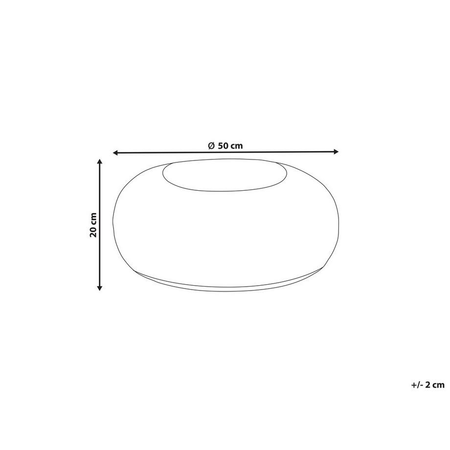 Beliani Pouf en Jute  TIFELT  