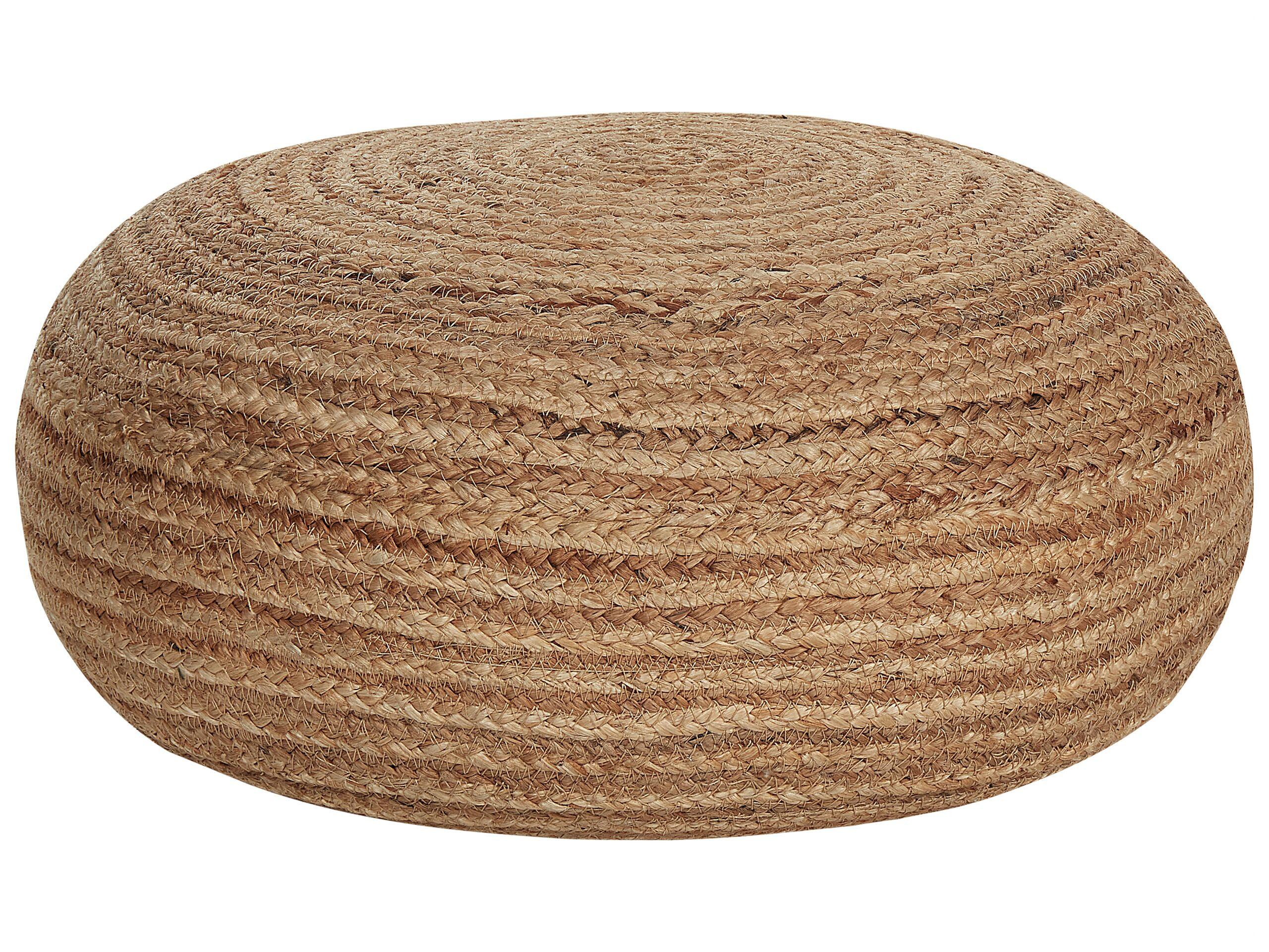 Beliani Pouf en Jute Traditionnel TIFELT  