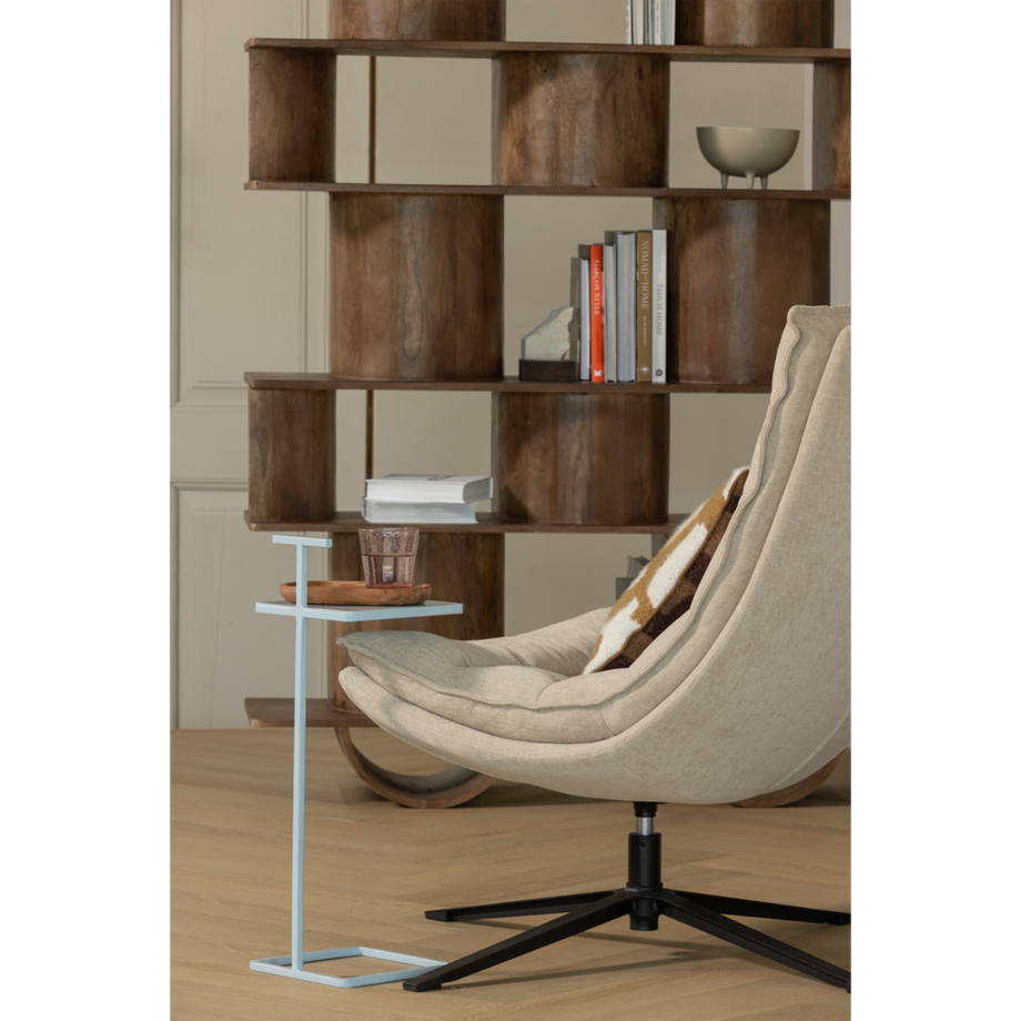 mutoni Drehsessel mit Hocker Kube natur  