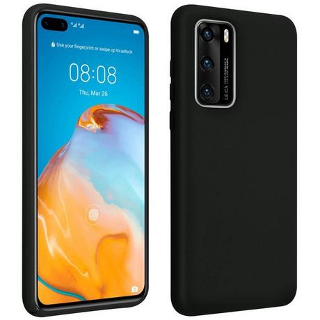 Avizar  Coque Huawei P40 Soft Touch Noir 