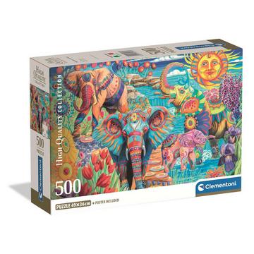 Puzzle Elefantenkarneval (500Teile)