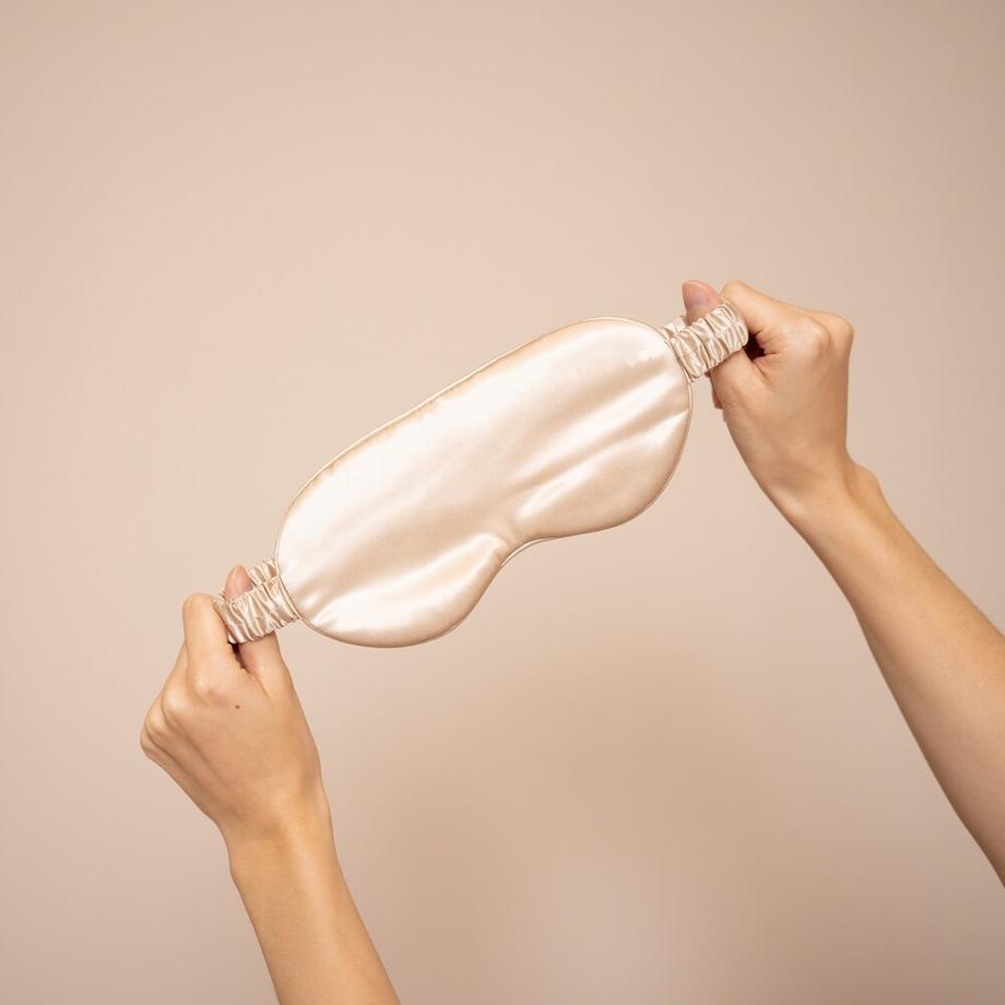 VBEAUTY  Premium Seiden Schlafmaske - Rosé 