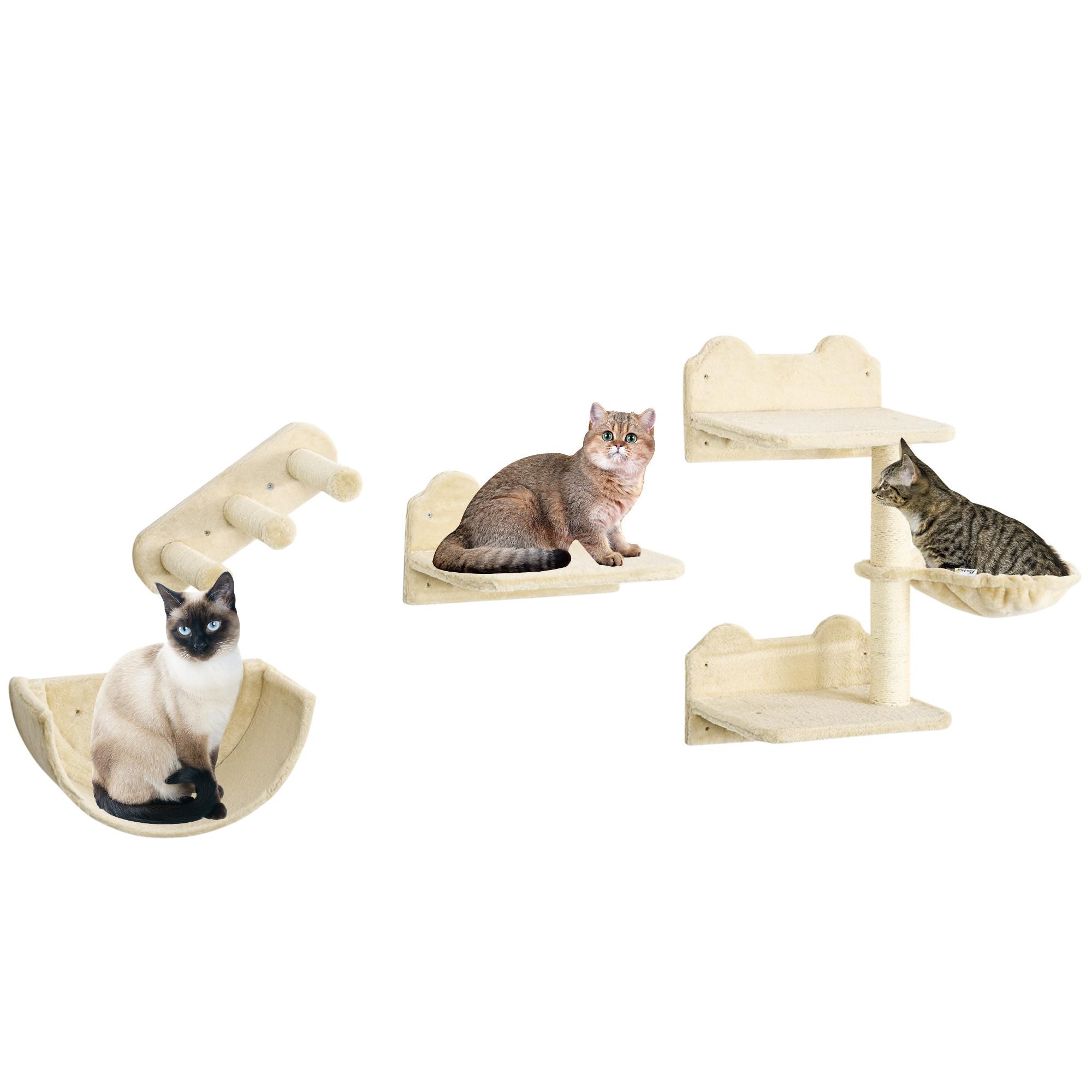 PawHut  Katzen Kletterwand 