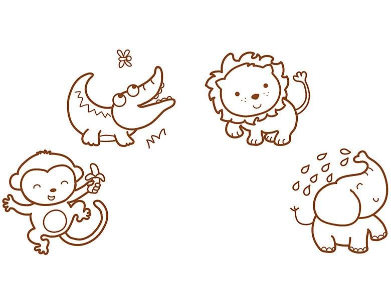 Aladine Stampo Baby Safaritiere (4Stempel)  