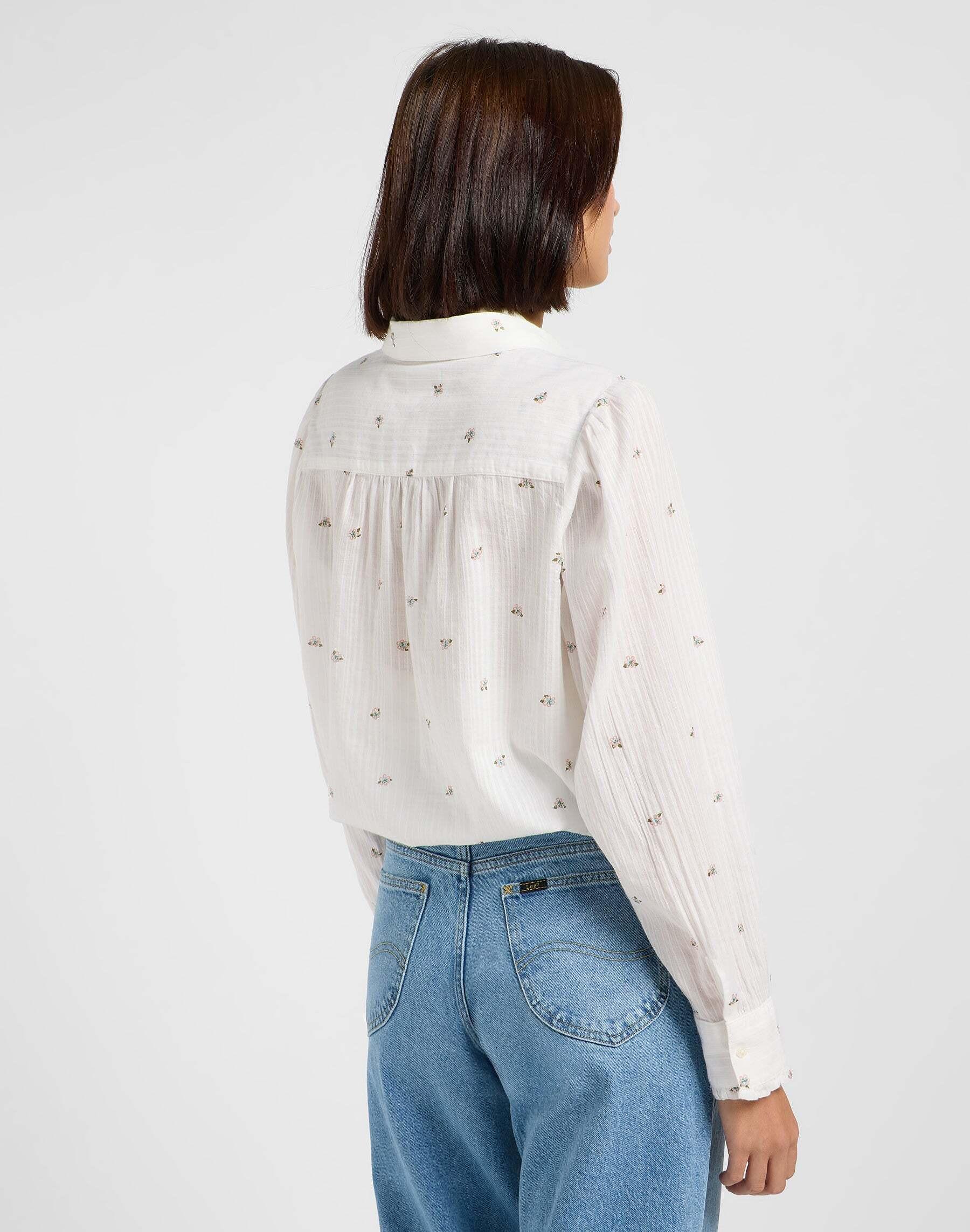 Lee  Langarmhemd Shirred Blouse 