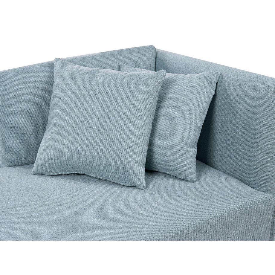 Beliani Rechtsseitige Chaiselounge aus Stoff Modern RIOM  