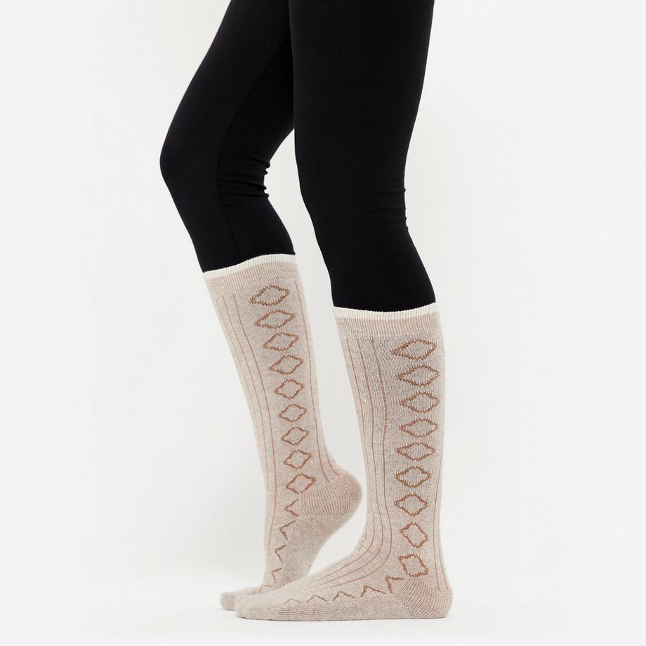 KIMJALY Chaussettes de méditation en laine mérinos à motifs  
