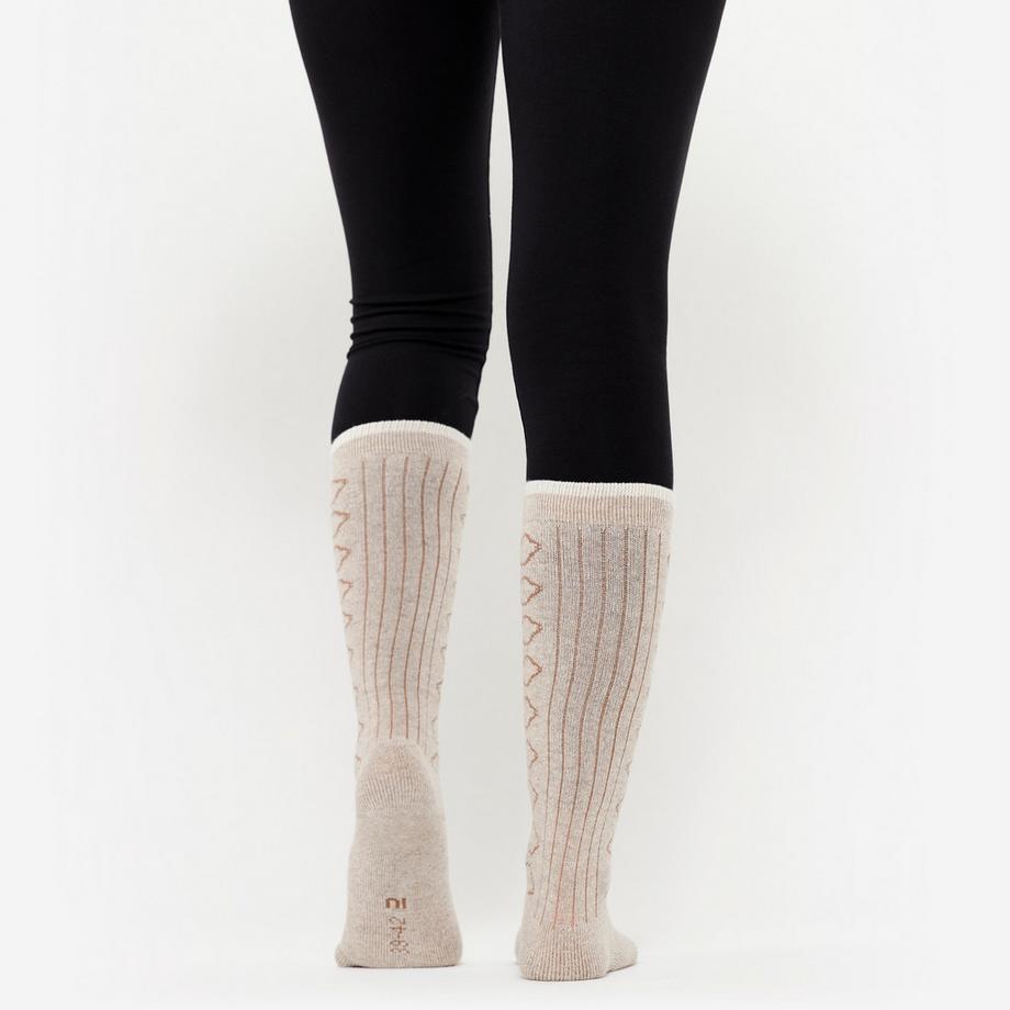 KIMJALY Chaussettes de méditation en laine mérinos à motifs  