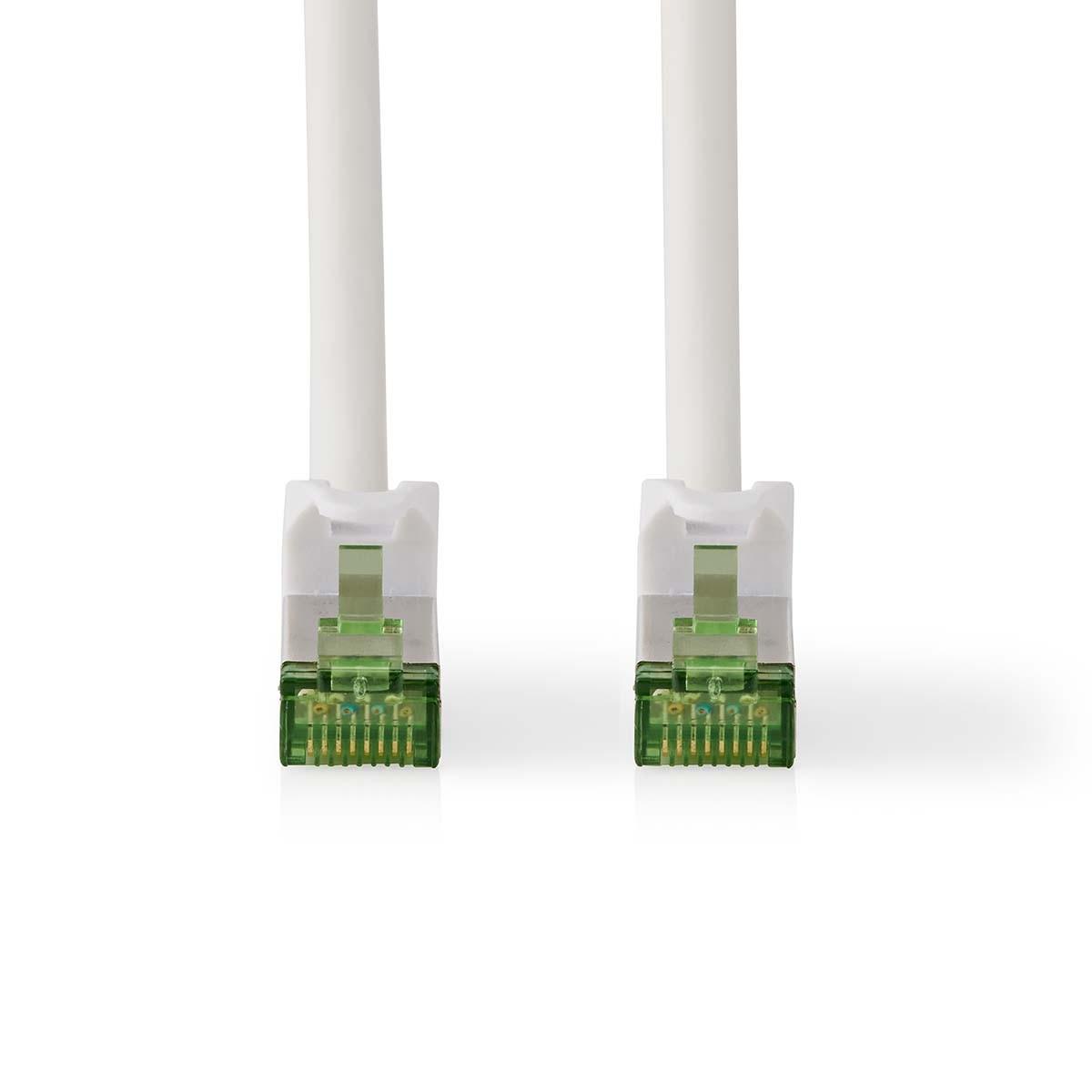 Nedis  Câble réseau CAT7 | S/FTP | RJ45 mâle | RJ45 mâle | 10.0 m | sans accroc | rond | LSZH | blanc | enveloppe 