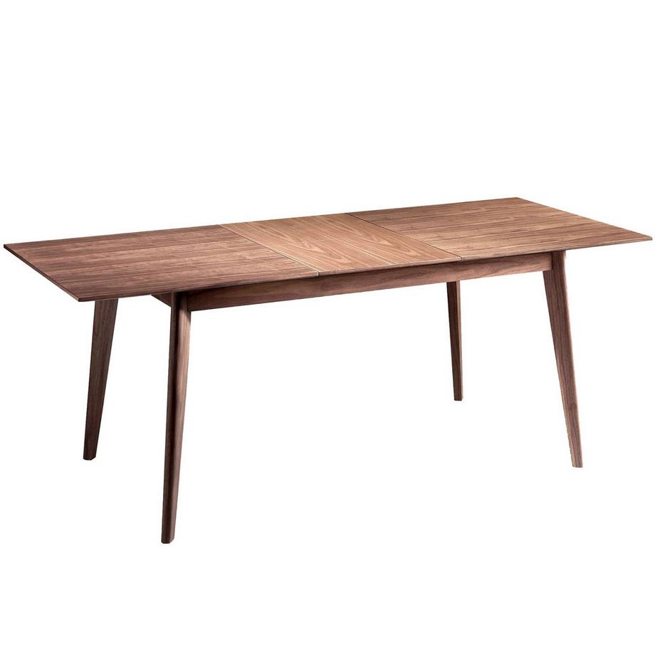 Table à manger à rallonge rectangulaire noyer
