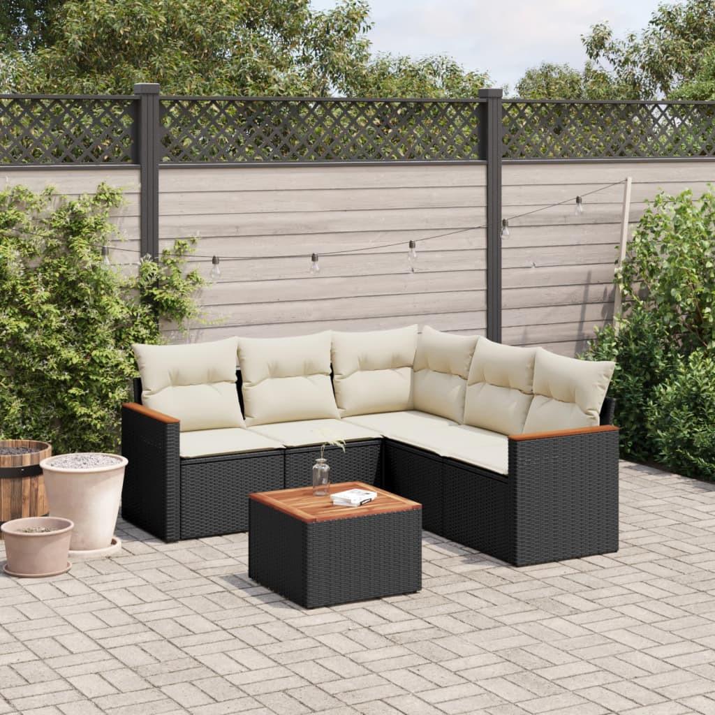 VidaXL Ensemble de canapés de jardin rotin synthétique  