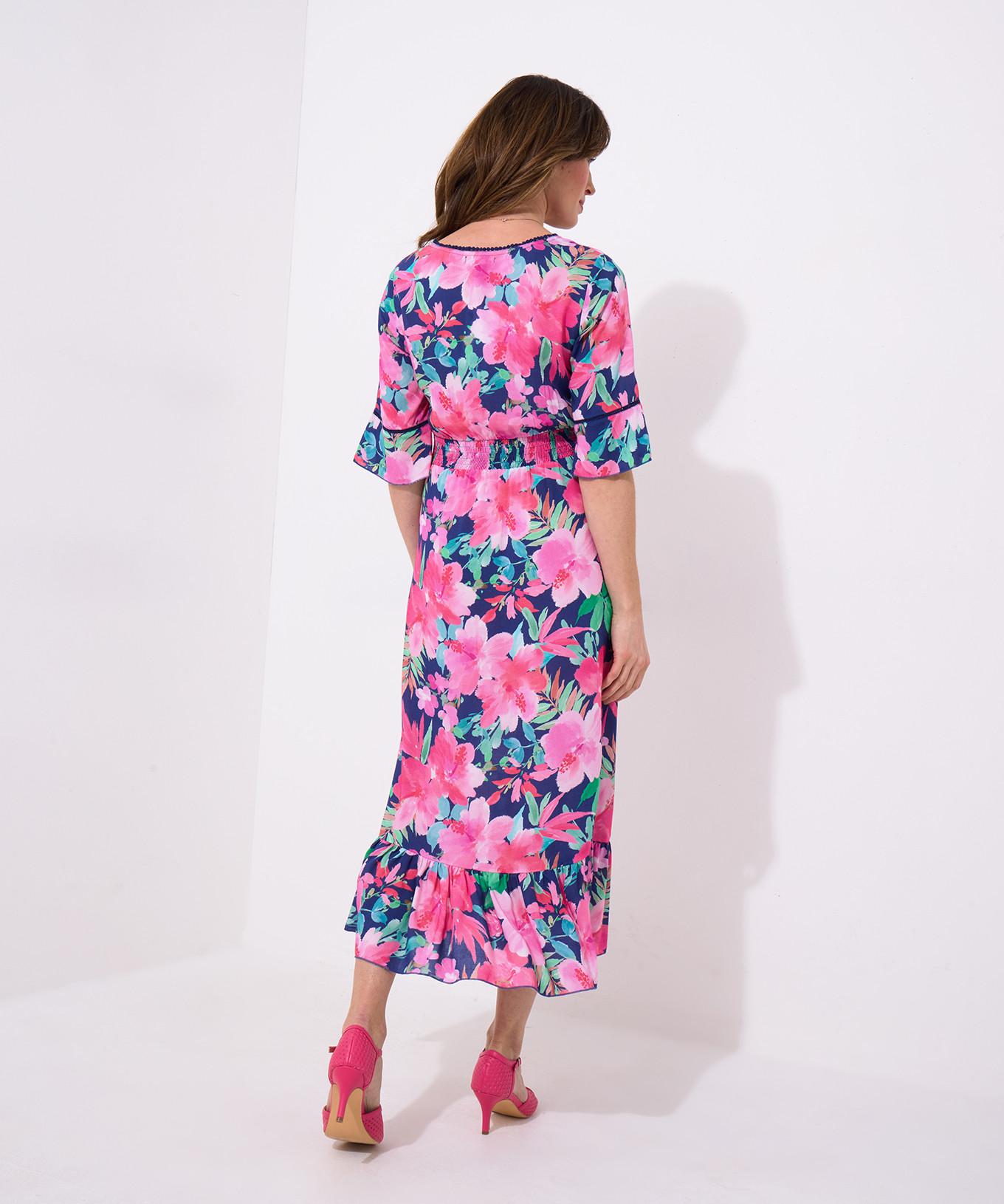 Joe Browns Abito con Maniche Larghe e Stampa Floreale  